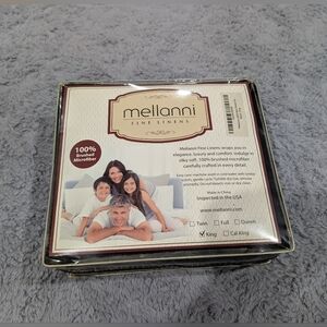 Mellanni 1800 Brushed Microfiber Bedsheets Black Sz King